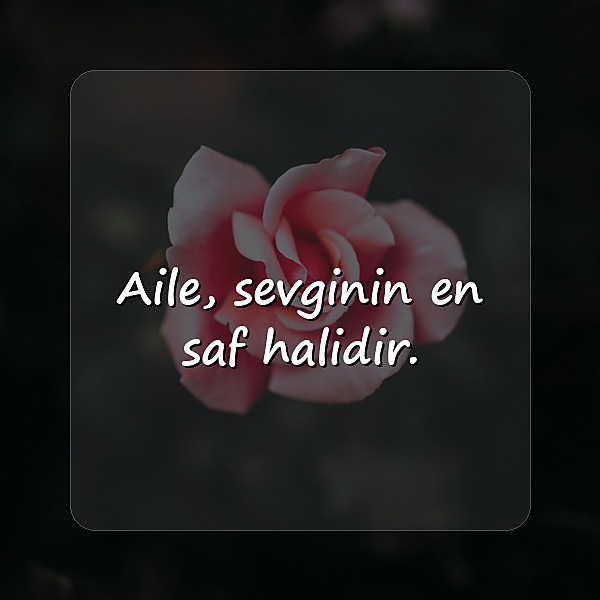 aile ile ilgili sözler - 3