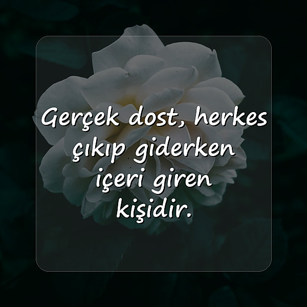 Arkadaş ve Dostluk Sözleri - 25