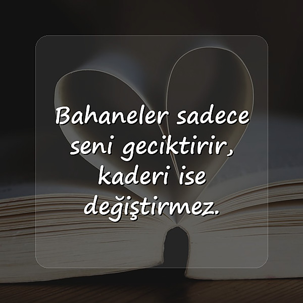 bahane sözleri - 11