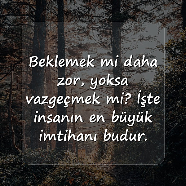 beklemek ile ilgili sözler - 6