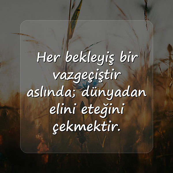 beklemek ile ilgili sözler - 7
