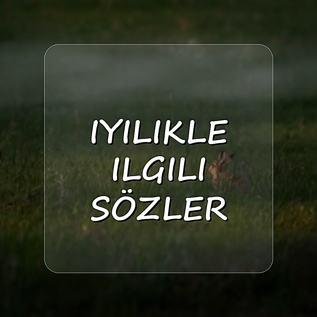 iyilikle ilgili sözler - 2026