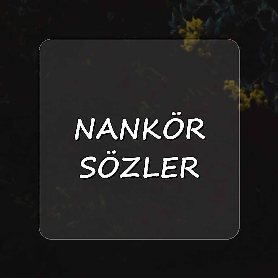 nankör sözler - 2026