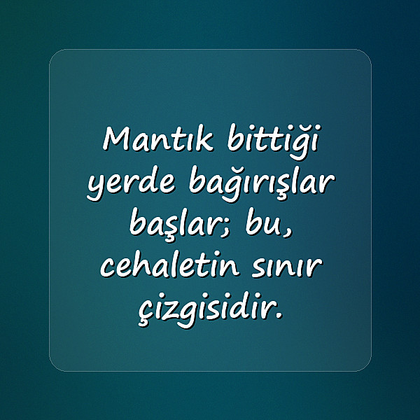 cahil insanlara sözler - 14