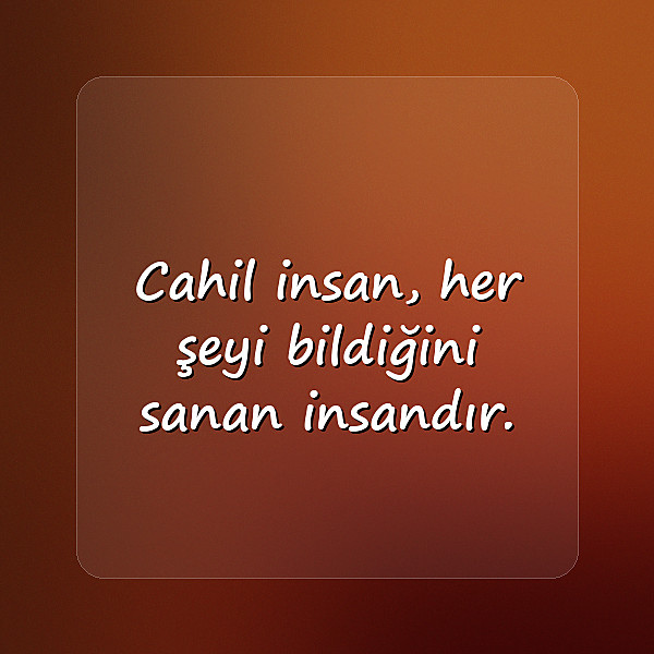 cahillikle ilgili sözler - 23