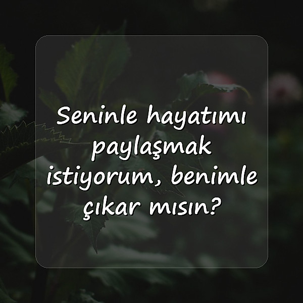 çıkma teklifi sözleri - 2