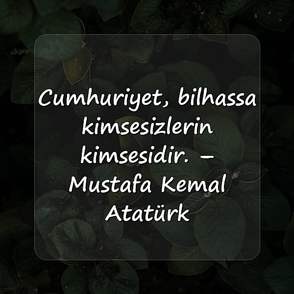 cumhuriyet ile ilgili sözler - 10
