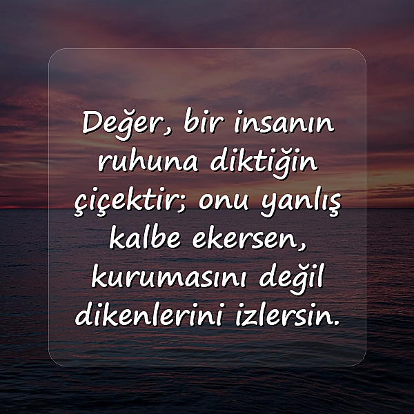 değer vermek ile ilgili sözler - 10