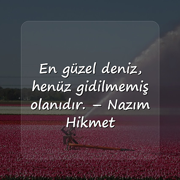 deniz ile ilgili sözler	 - 10
