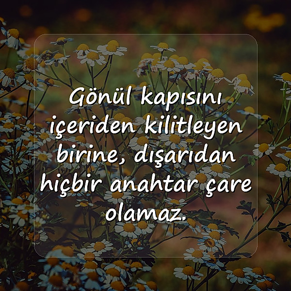 gönül ile ilgili sözler	 - 7