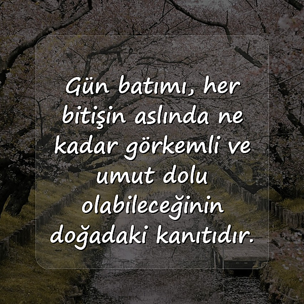 gün batımı ile ilgili sözler - 10