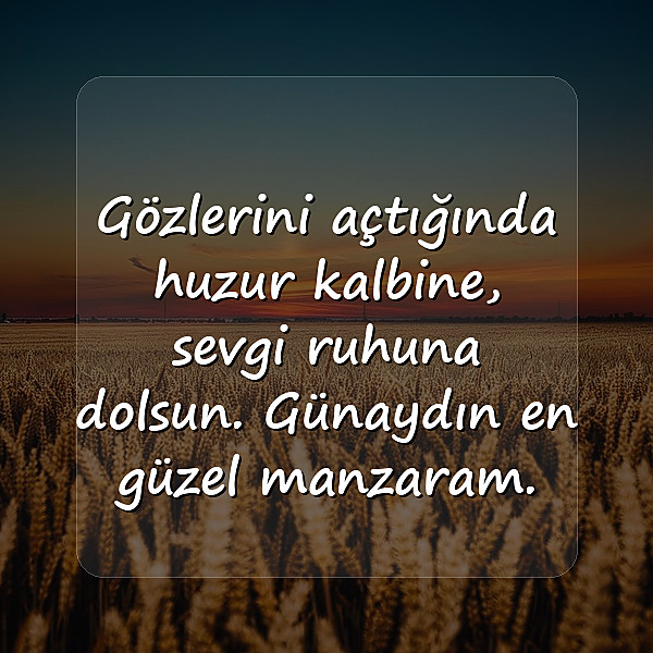 günaydın mesajları - 5