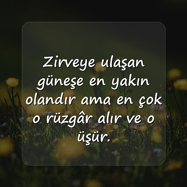 güneş ile ilgili sözler - 3
