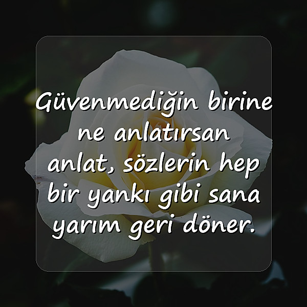 güven ile ilgili sözler - 11