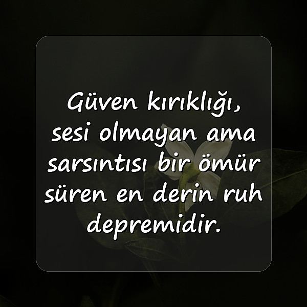güven kırıklığı ile ilgili sözler	 - 10