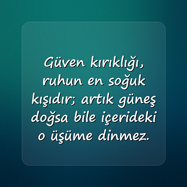 güven kırıklığı ile ilgili sözler	 - 23
