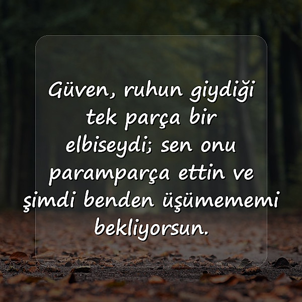 güven kırıklığı ile ilgili sözler	 - 3