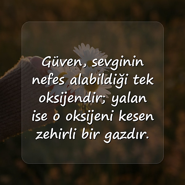 güven ve yalanla ilgili sözler - 7