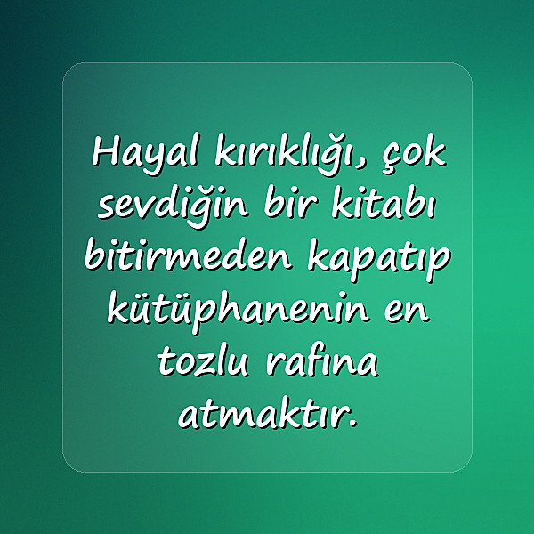 hayal kırıklığı ile ilgili sözler - 19