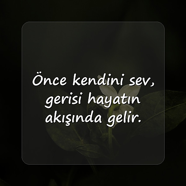 hayat ile ilgili sözler - 1
