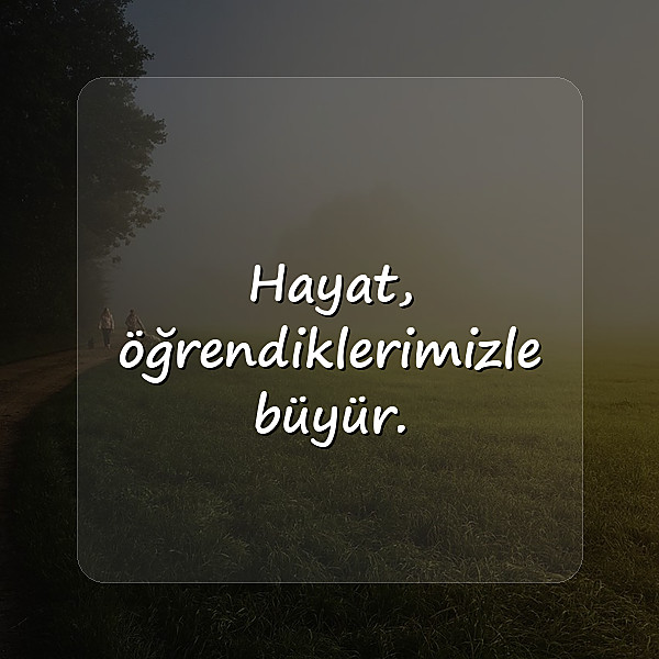 hayata dair sözler - 7