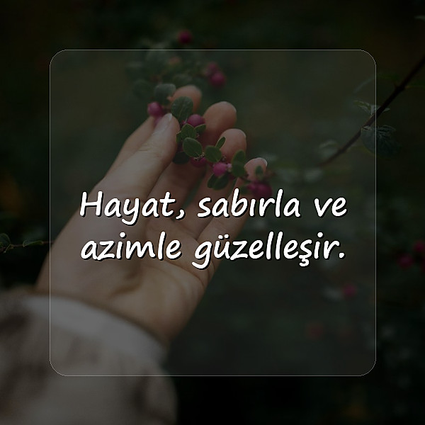 hayata dair sözler - 2