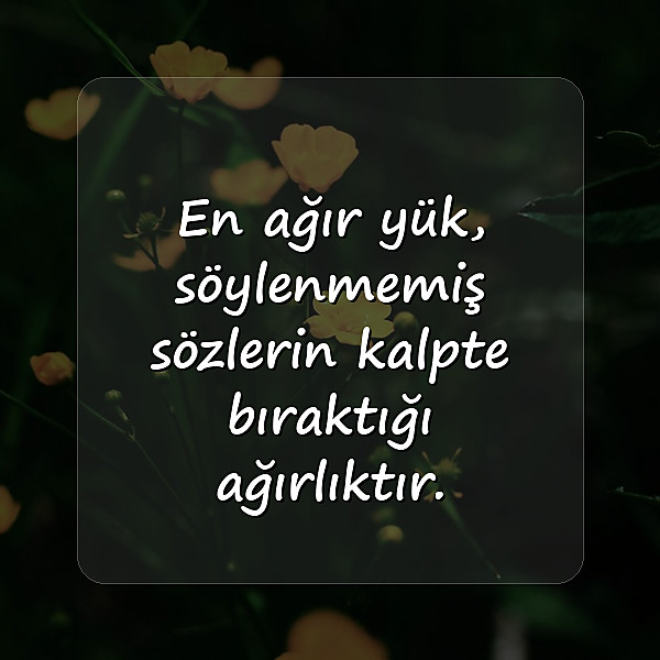 hüzünlü sözler - 5