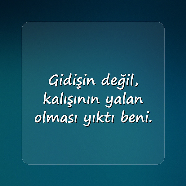 hüzünlü sözler - 6