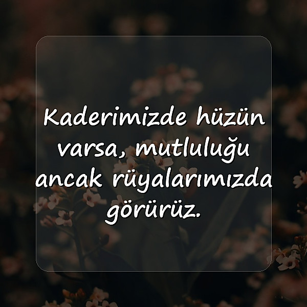 hüzünlü sözler - 2