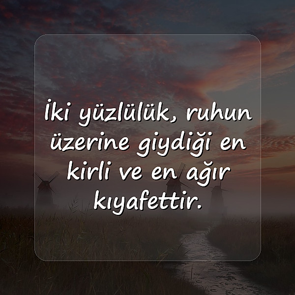 iki yüzlü insanlar için sözler - 11