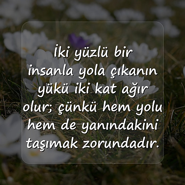 iki yüzlü insanlar için sözler - 7