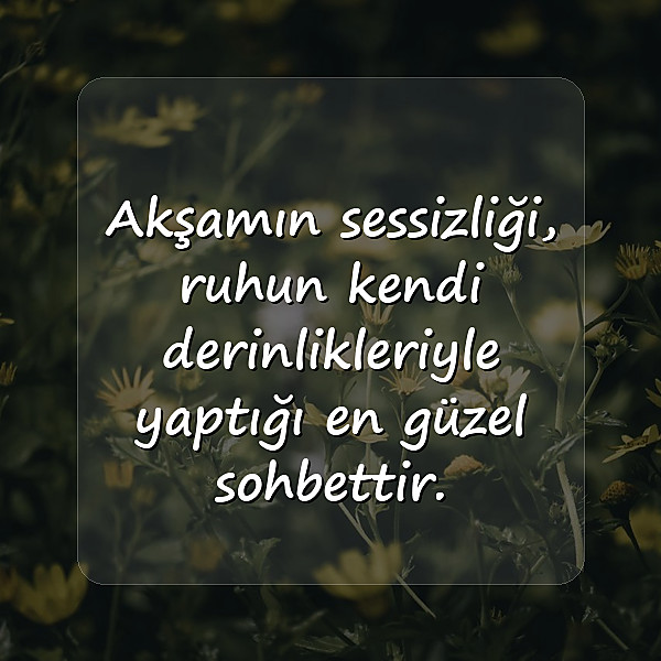İyi Akşamlar Sözleri - 11