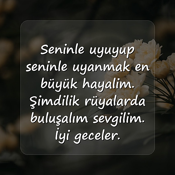 iyi geceler mesajı sevgiliye - 5