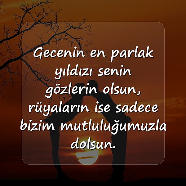 iyi geceler mesajı sevgiliye - 1
