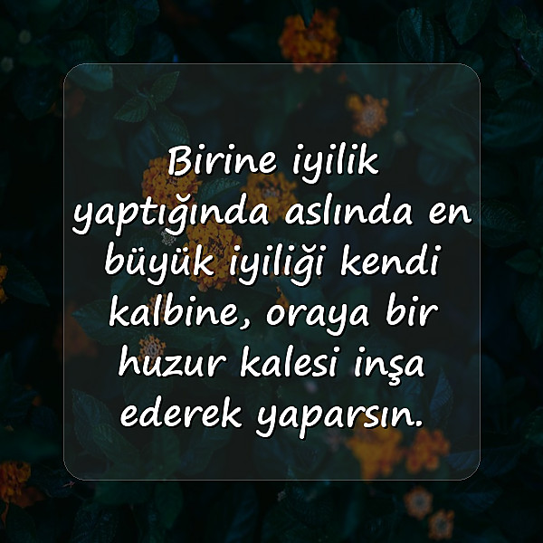 iyilikle ilgili sözler - 1