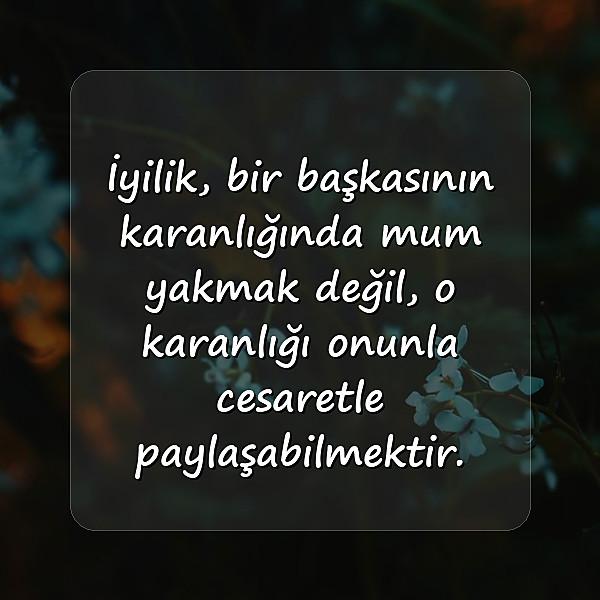 iyilikle ilgili sözler - 12