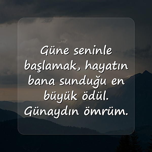 romantik günaydın mesajları - 1