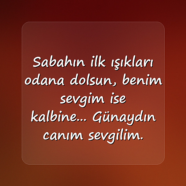 romantik günaydın mesajları - 14