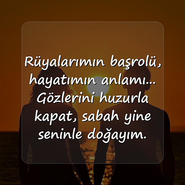 sevgiliye iyi geceler mesajı - 1