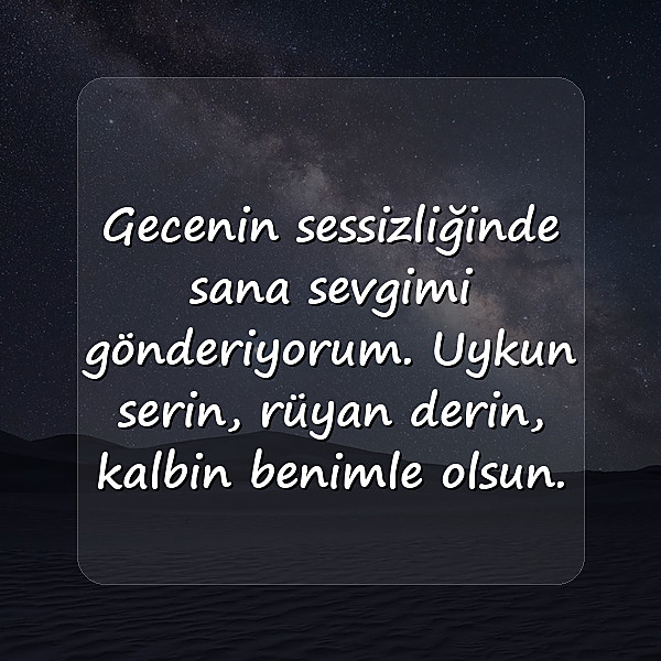 sevgiliye iyi geceler mesajı - 22