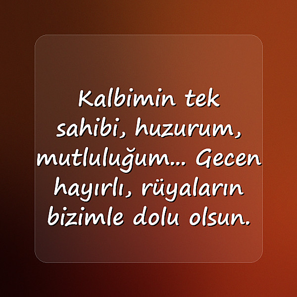 sevgiliye iyi geceler mesajı - 14