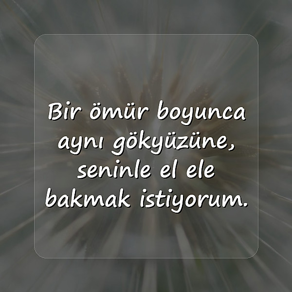 sevgiliye ömürlük sözler kısa - 11