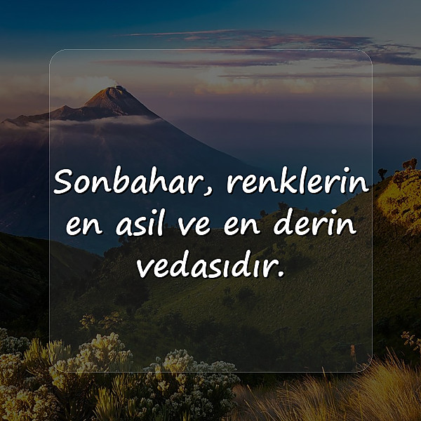 sonbahar sözleri - 1