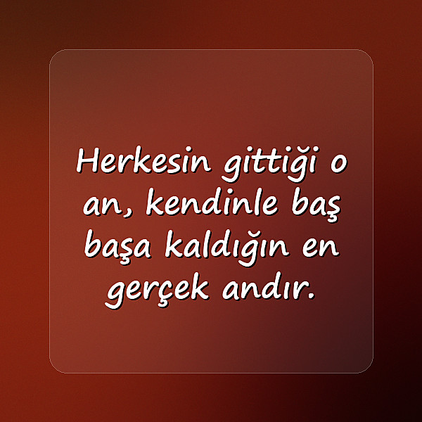 yalnızlık ile ilgili sözler - 14