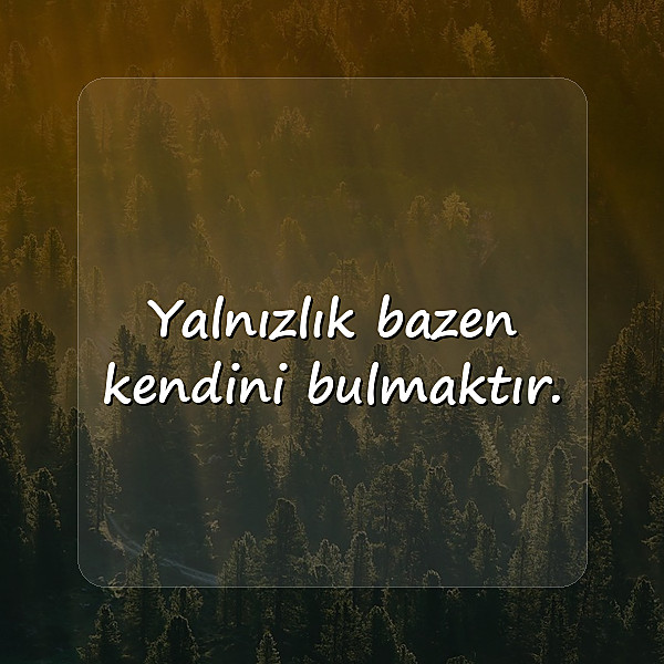 yalnızlıkla ilgili sözler - 10