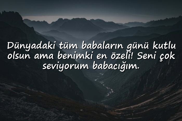 resimli babalar günü mesajı - 1