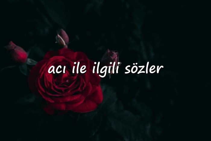 acı ile ilgili sözler - 2026
