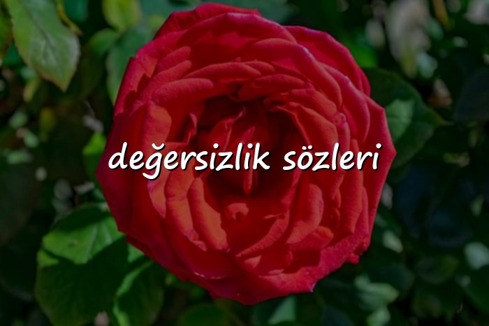 değersizlik sözleri - 2026