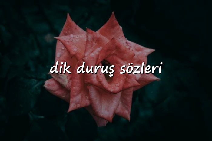 dik duruş sözleri - 2026