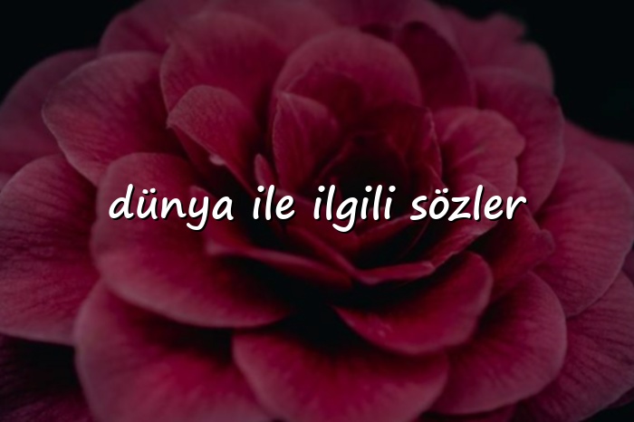 dünya ile ilgili sözler - 2026